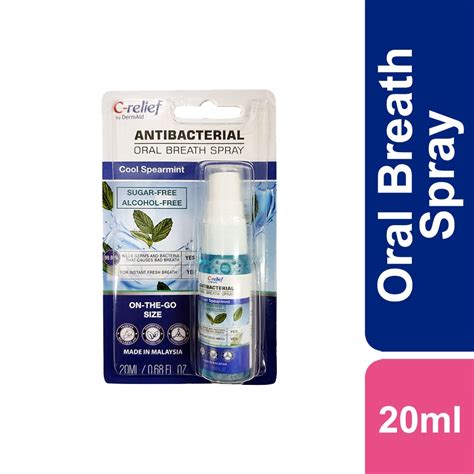 Dermaid C Relief Antibacterial Oral Breath Spray 20ml Watsons