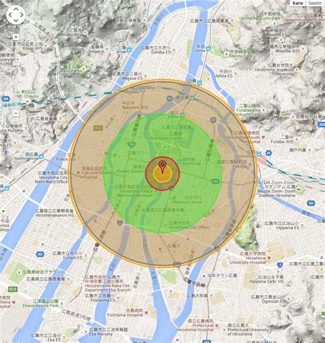 Nuclear Explosion Scale Chart Hiroshime Current Radiation Levels At