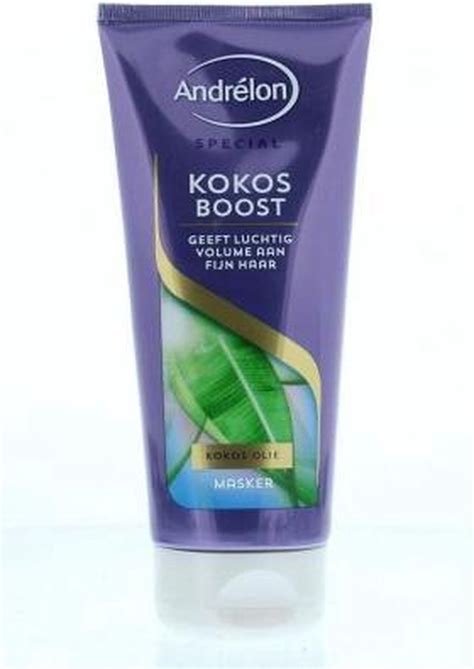 Andrélon Haarmasker Kokos Boost 180 ml Voordeelverpakking 18 stuks bol