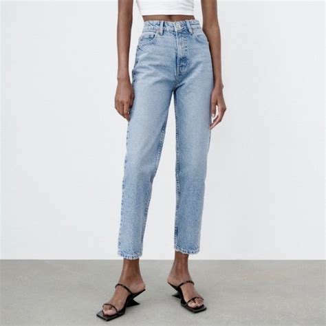 Zara Classic Mom Fit Jeans Mom Jeans Women Denim Jeans Zara