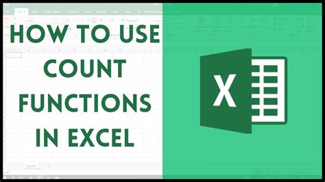 How To Use Count Functions In Excel YouTube