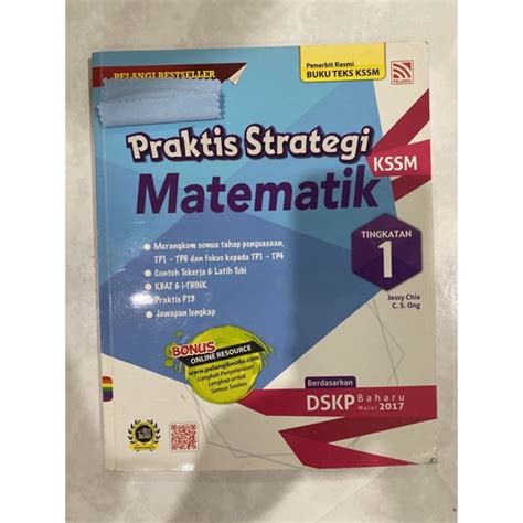 Pelangi Praktis Strategi Matematik Buku Teks Kssm Tingkatan 1 Form 1 Shopee Malaysia