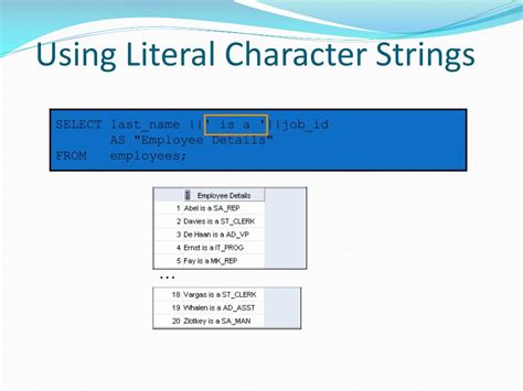 Ppt Retrieving Data Using The Sql Select Statement And How To Use Sql Developer Powerpoint