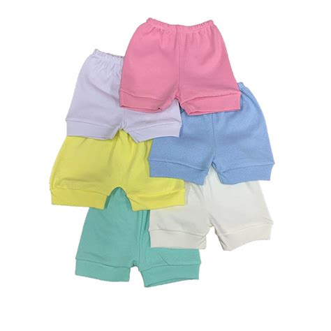 Kit Shorts Tapa Fralda Para Beb S Suedine Liso Algod O Barato