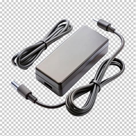 Premium PSD | Laptop charger on transparent background