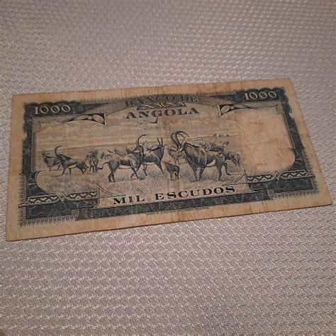 1970 Angola 1000 Escudos P 98 Fine 4 25 With Free Shipping For Sale