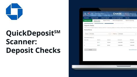 How To Deposit Checks With Quickdeposit℠ Check Scanner Chase For