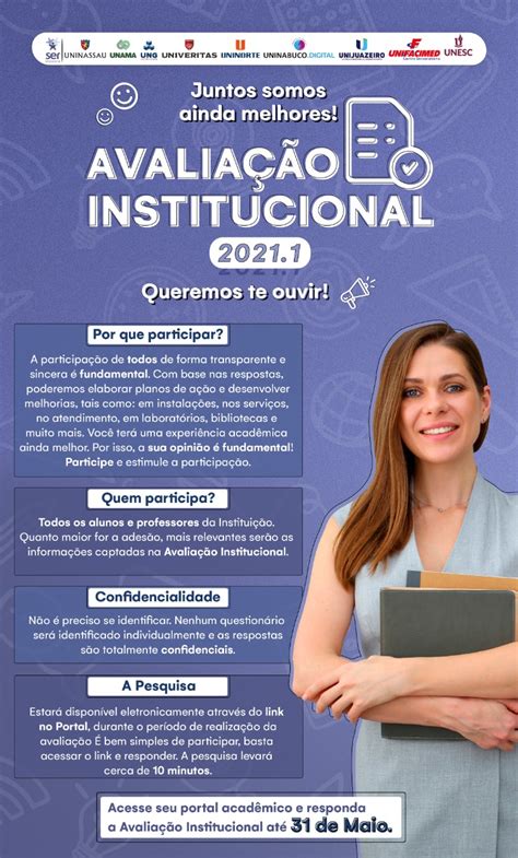 Participe da Avaliação Institucional 2021 1 Blog dos cursos UNINASSAU