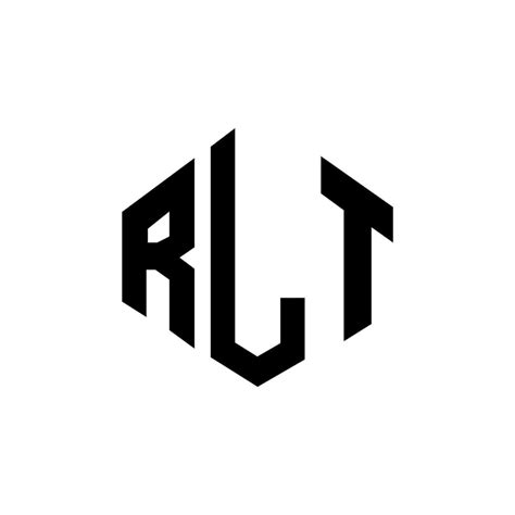 RLT Letter Logo Design With Polygon Shape RLT Polygon And Cube Shape