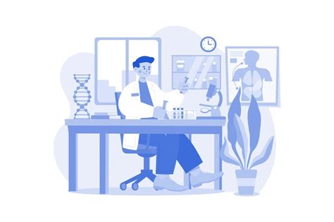 Premium Vector Research Lab Illustration Concept On White Background