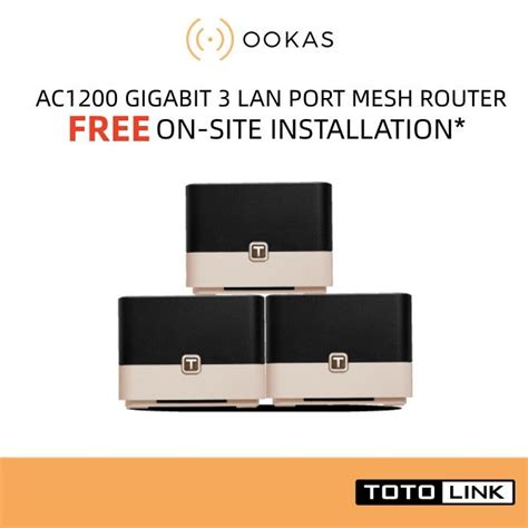 Free Installation Totolink T Ac Mesh Wifi Smart Wireless