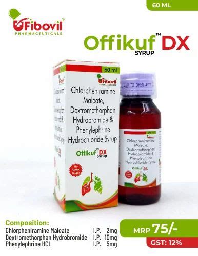 Dextromethorphan Hbr 10mg Cpm 2mg Phenylephrine Hcl 5mg Syrup