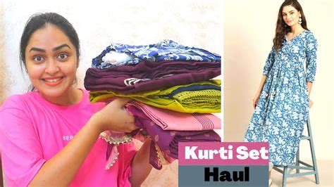 Affordable Meesho Kurti Haul Under Rs 400 Meesho Try On Kurti Haul Youtube