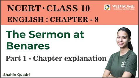 Class English Chapter The Sermon At Benares Part Chapter