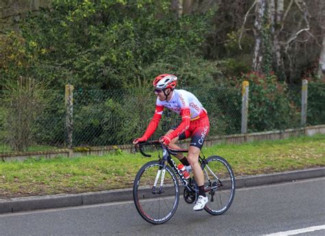 The Cyclist Nicolas Edet Paris Nice 2019 Editorial Image Image Of