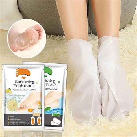 2PCS Exfoliating Foot Mask Socks For Pedicure Socks For Feet Peeling Baby Foot Mask Health Care ...