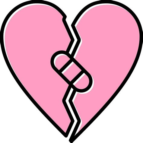 Broken Heart Vector Icon 31658795 Vector Art At Vecteezy