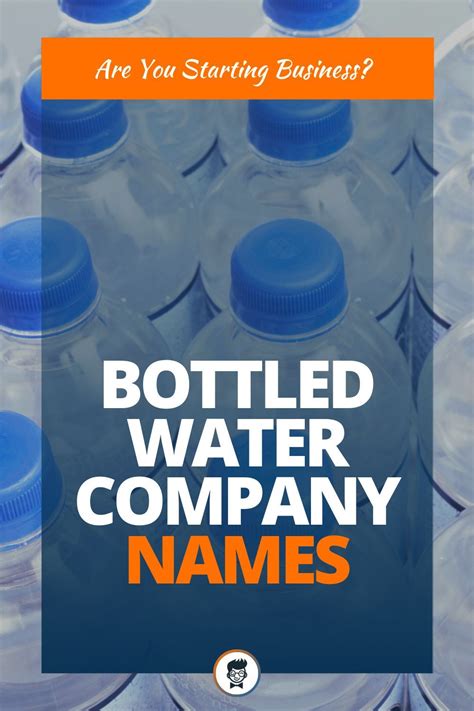 Bottled Water Brand Names Ideas Water Branding Water Company