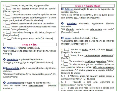 Figuras de linguagem Bateria de exercícios 1 Lição Prática