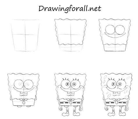 Spongebob Drawing Step By Step at PaintingValley.com | Explore ...