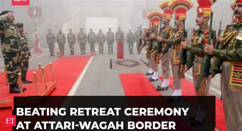 Th Republic Day Beating Retreat Ceremony At Attari Wagah Border In