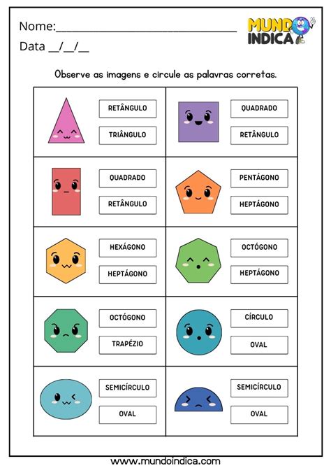 Atividades Formas Geom Tricas Para Autistas Para Imprimir