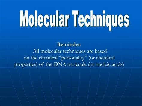 PPT - Molecular Techniques PowerPoint Presentation, free download - ID:3014224