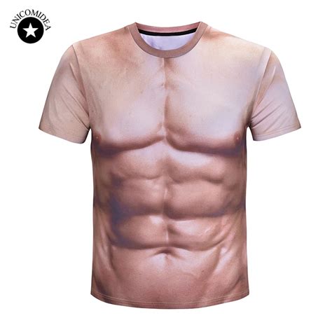 Funny 3d Muscle Print T Shirt For Men Funny T Shirt Crossfit Male Casual Tee Shirts Summer Style