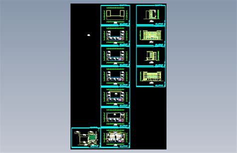 828 安徽某中学六层图书馆综合楼建筑设计方案图autocad 2004模型图纸下载 懒石网