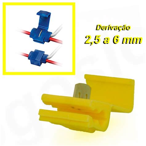 Kit Conector De Derivação Emenda P Cabos Fios 120 Peças R 40 90