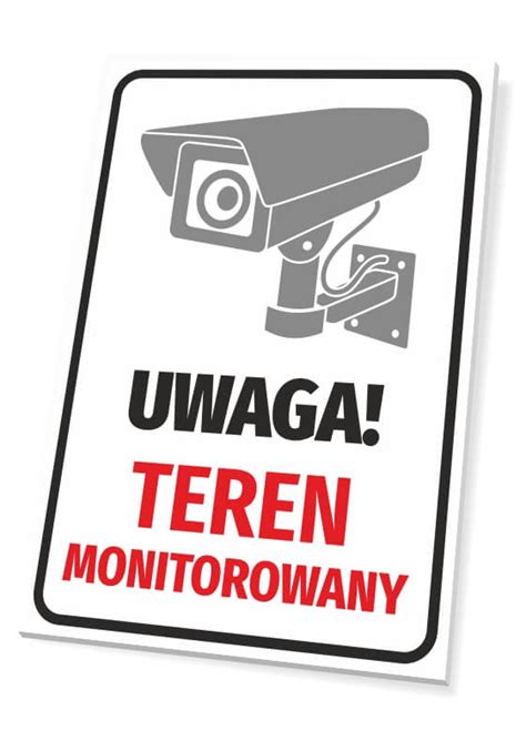 Tabliczka Teren Monitorowany T127 Sklep Internetowy Wally