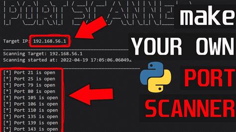 Diy Python Port Scanner Like Nmap Youtube