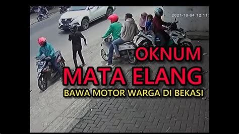 Oknum Diduga Matel Mata Elang Debt Collector Tarik Motor Warga Di