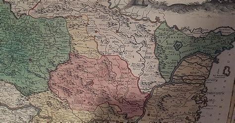 Map Of The Principalities Of Wallachia Transylvania And Moldavia As Well As Bulgaria 1722