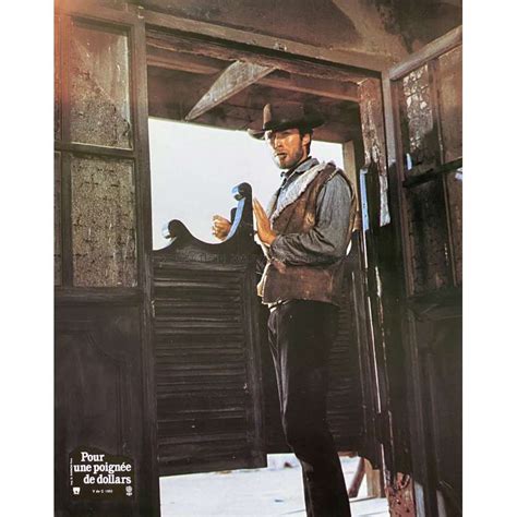 A FISTFUL OF DOLLARS French Lobby Card 9x12 In 1964 R1970 N1