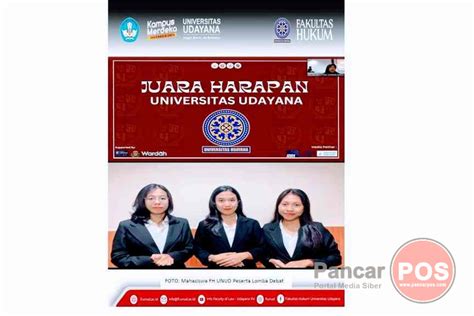 Mahasiswa Fh Unud Raih Juara Harapan I Lomba Debat Hukum Xiii Tingkat