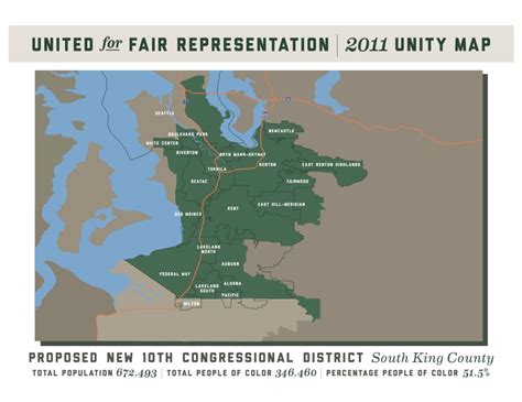 Proposed New 10th Congressional District In King County Wa With A