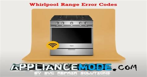 Whirlpool Oven Error Codes Troubleshooting Tips