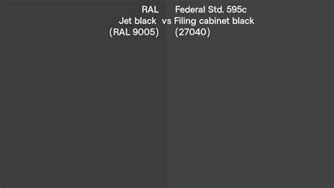 Ral Jet Black Ral Vs Federal Std C Filing Cabinet Black