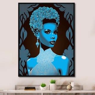 Designart "Retro Haute Couture African American Lady I" African ...