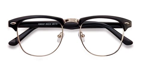 Coexist Browline Black & Silver Full Rim Eyeglasses | Eyebuydirect