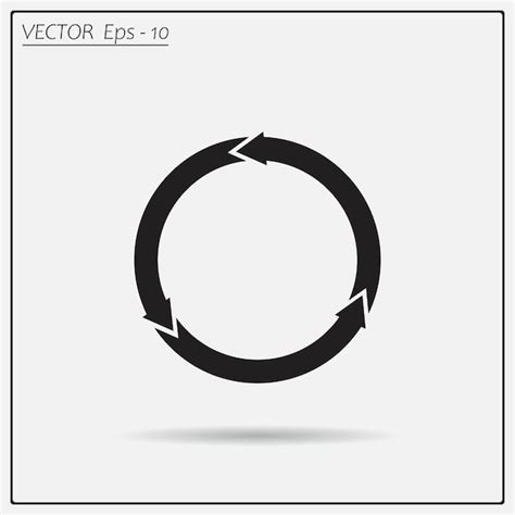 Premium Vector Circular Arrows Vector Icon