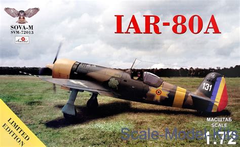 Sova Model - IAR-80A, Limited Edition - plastic scale model kit in 1:72 scale (SVM72013)//Scale ...