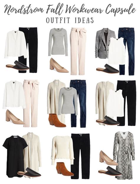 Nordstrom Fall Workwear Capsule Wardrobe Pinteresting Plans