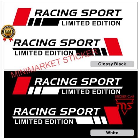 Jual Ready Sticker Sticker Stiker Mobil Racing Sport Toyota Honda