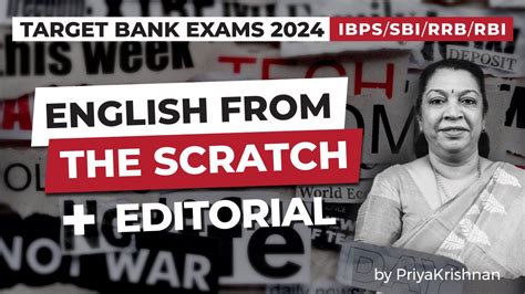 Target Bank Exam Ibps Sbi Rrb Rbi English From The Scratch