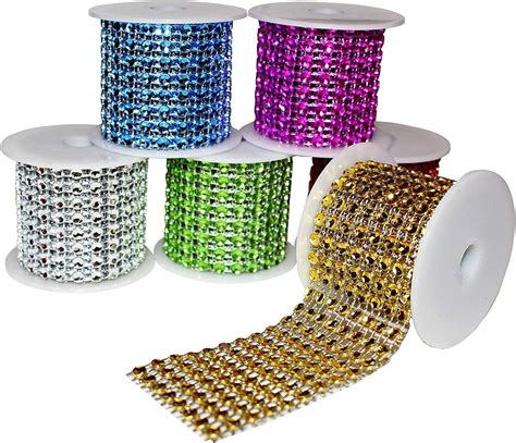 Cinta Diamantes 6 Rollos 8 Filas 1 M X 6 Rollo De Cinta De Malla De