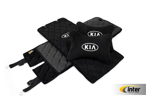 Накидки на сиденья и подушки под голову из алькантары для KIA Rio (4gn ...