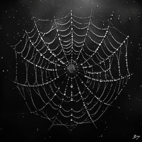 A Spider Web With The Words Spider Web On The Black Background