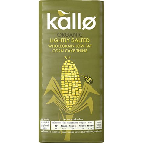 Kallo Organic Lightly Salted Low Fat Corn Cake Thins Prices Foodme